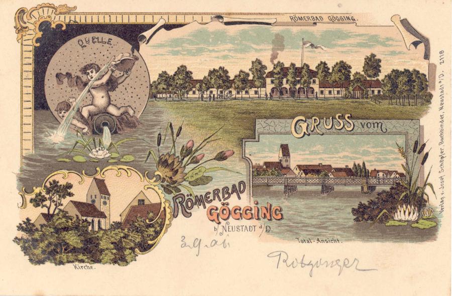 Grüße aus Bad Gögging - hier aus dem Jahr 1901